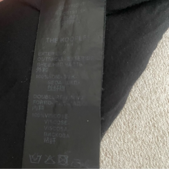 The Kooples Rent The Runway Black Floral Print Silk Dress Size 2 - Picture 10 of 10